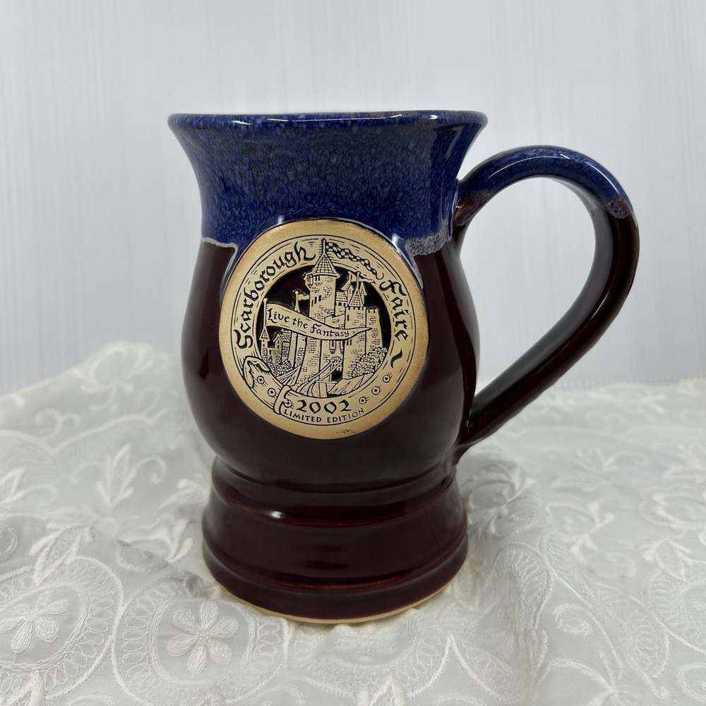 Vintage 2002 Scarborough Faire Renaissance Limited Edition Large Ceramic Mug